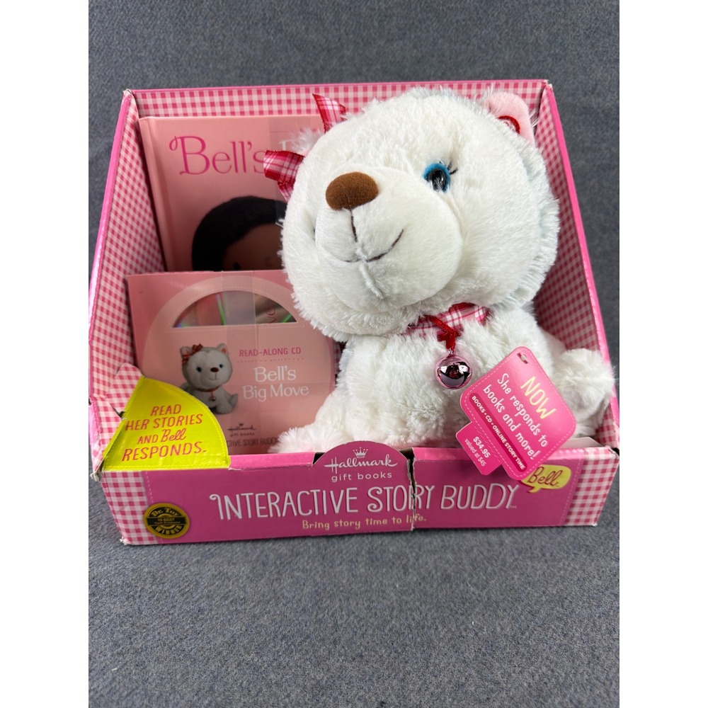 2012 Hallmark Bell Dog Interactive Story Buddy Plush CD‎ Gift Book Set Bonus NEW